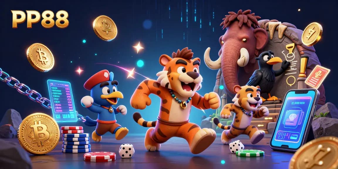 PP88 engages players in exciting gaming adventures with vibrant 3D casino visuals.
