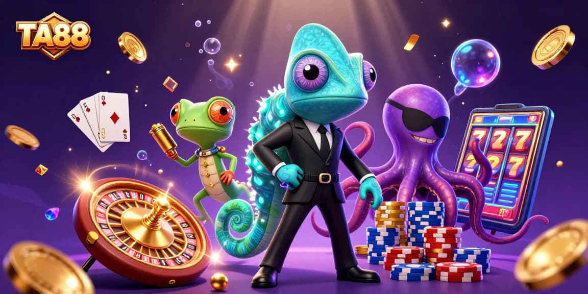 Experience thrilling gameplay at TA88 with dynamic gaming characters, vibrant slots, and casino excitement.
