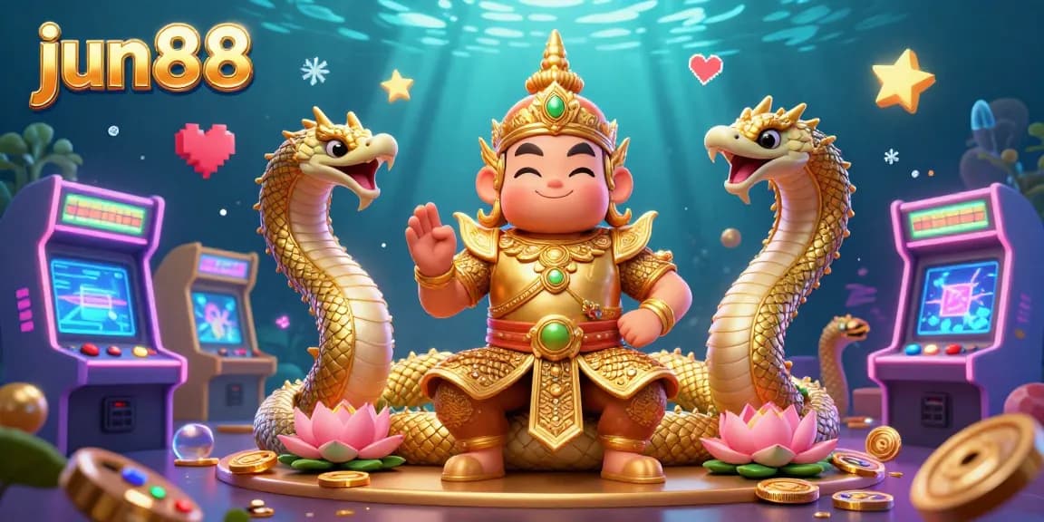 Engage with dynamic gaming experiences at jun88, featuring vibrant 3D characters and casino elements.