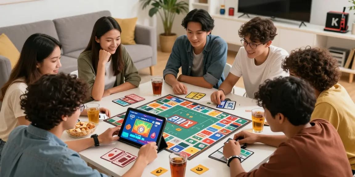 Interactive Card Rummy gameplay with friends in a vibrant gaming atmosphere.