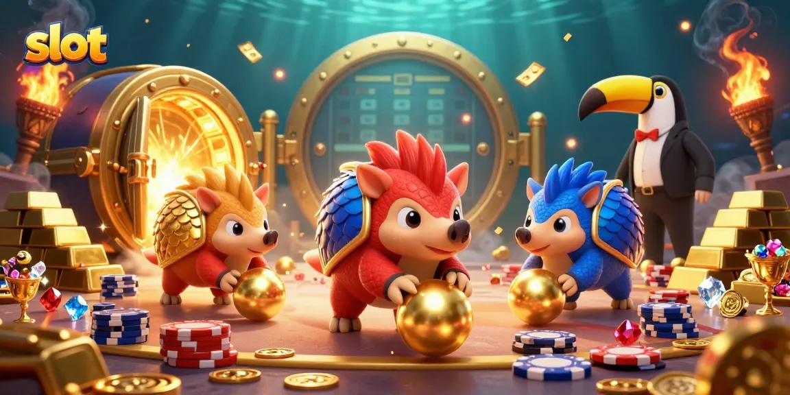 Rasakan keseruan bermain slot dengan pangolins yang beraksi di kasino virtual.