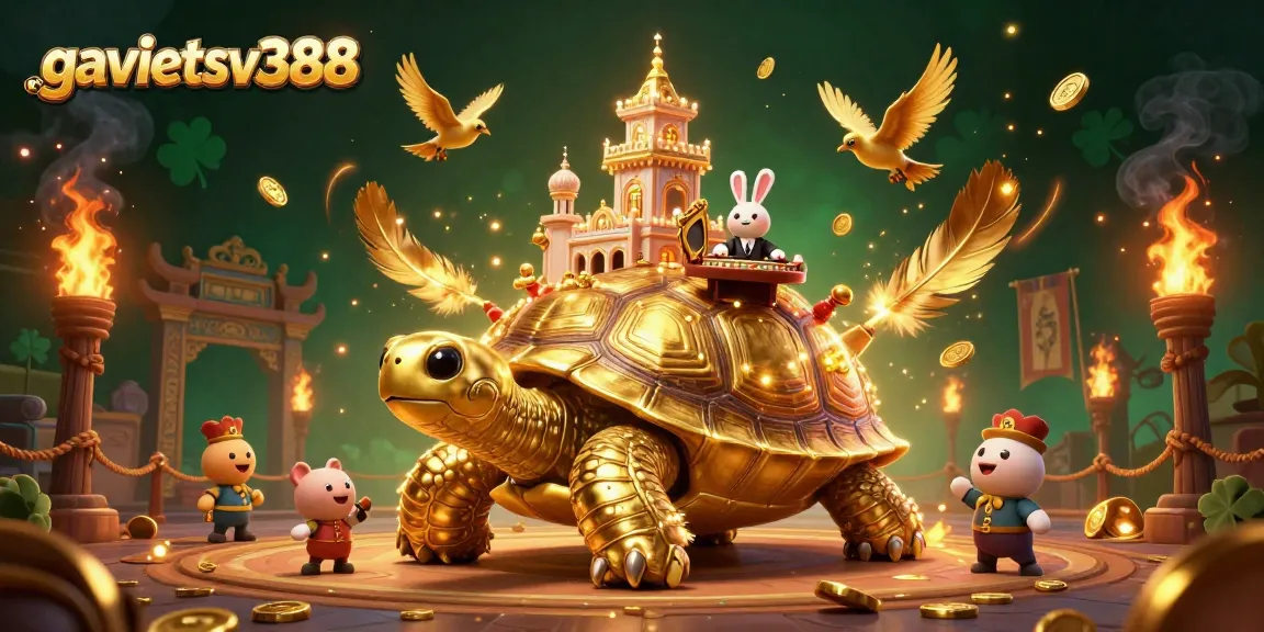 Engage in thrilling betting adventures at gavietsv388 with a unique cartoon casino scene featuring extraordinary elements.