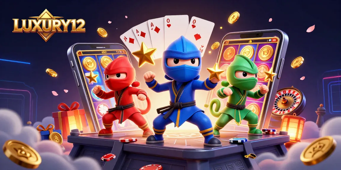 Experience thrilling wins with LUXURY12's vibrant gaming scene featuring exciting slot elements.