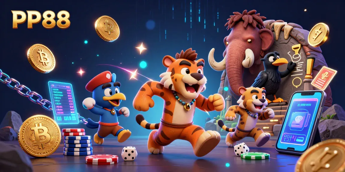 PP88 engages players in exciting gaming adventures with vibrant 3D casino visuals.
