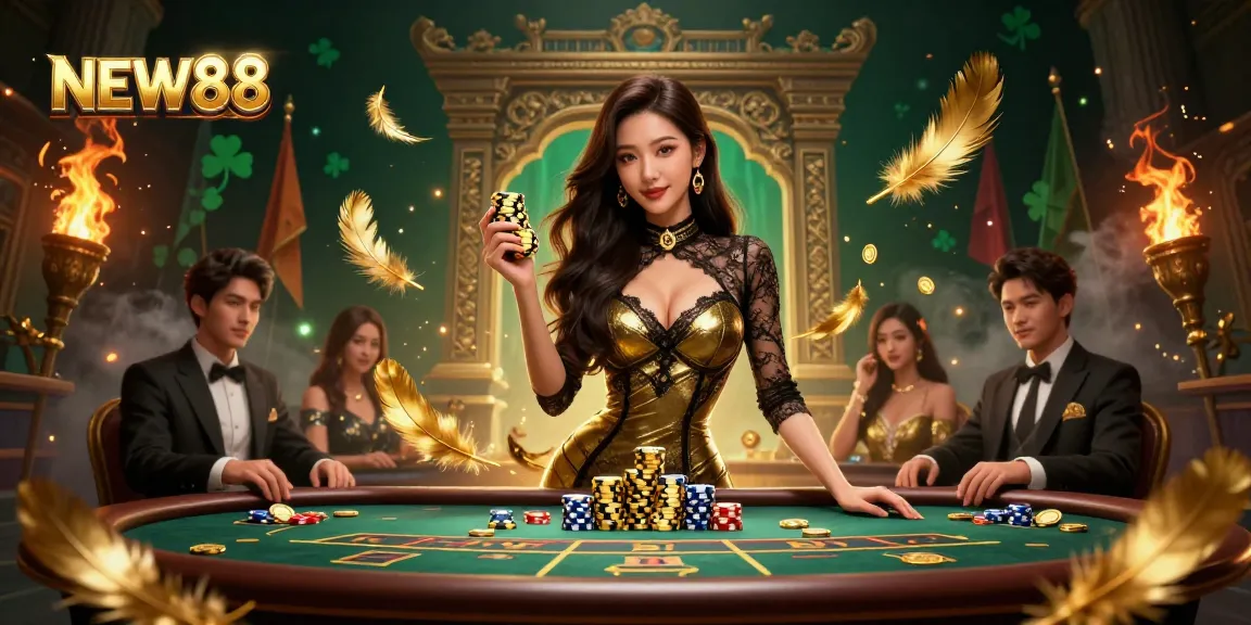 Play high-stakes baccarat at NEW88 with glamorous surroundings and exciting gaming atmosphere.