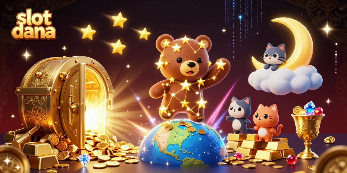 Experience thrilling gameplay with slot dana, where constellation bears scoop coins amid treasure vaults.