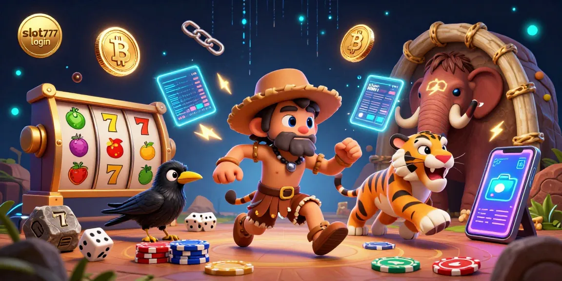 Engage with the thrilling experience of slot777 login in a vibrant casino scene showcasing characters and gaming elements.