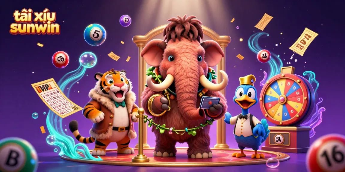 Experience winning with tài xỉu sunwin in a vibrant casino scene featuring unique characters and dynamic elements.