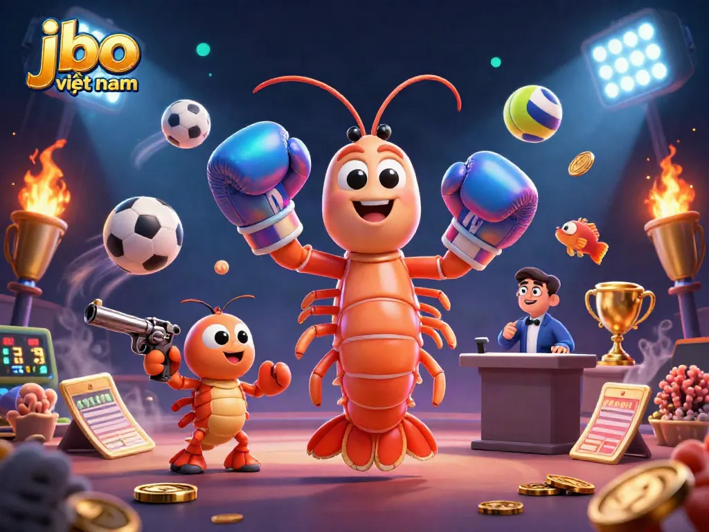 Engage with the exciting jbo việt nam casino scene featuring vibrant 3D characters and dynamic sports elements.