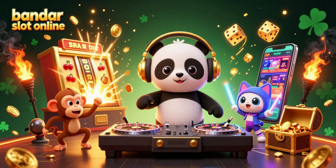 Memperkenalkan bandar slot online dengan DJ panda 3D, mesin slot emas dan hiburan semarak.