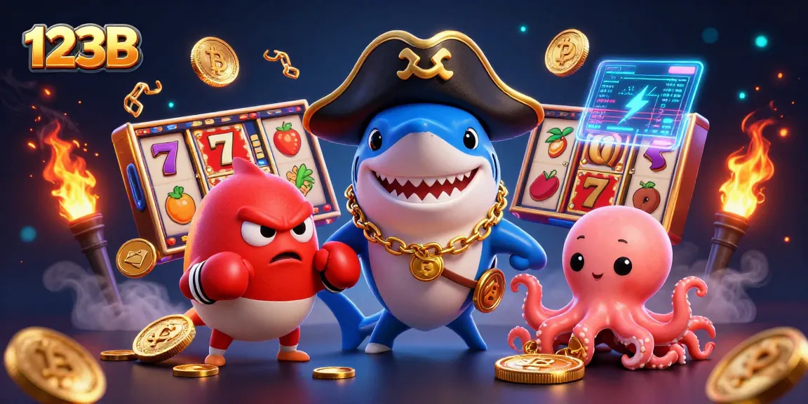 Engage with 123B's exciting jackpot slots featuring vibrant characters and crypto elements.