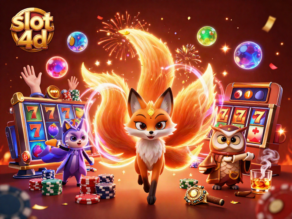 Menangkan pengalaman bermain slot 4D dengan ilustrasi warna-warni yang memukau.