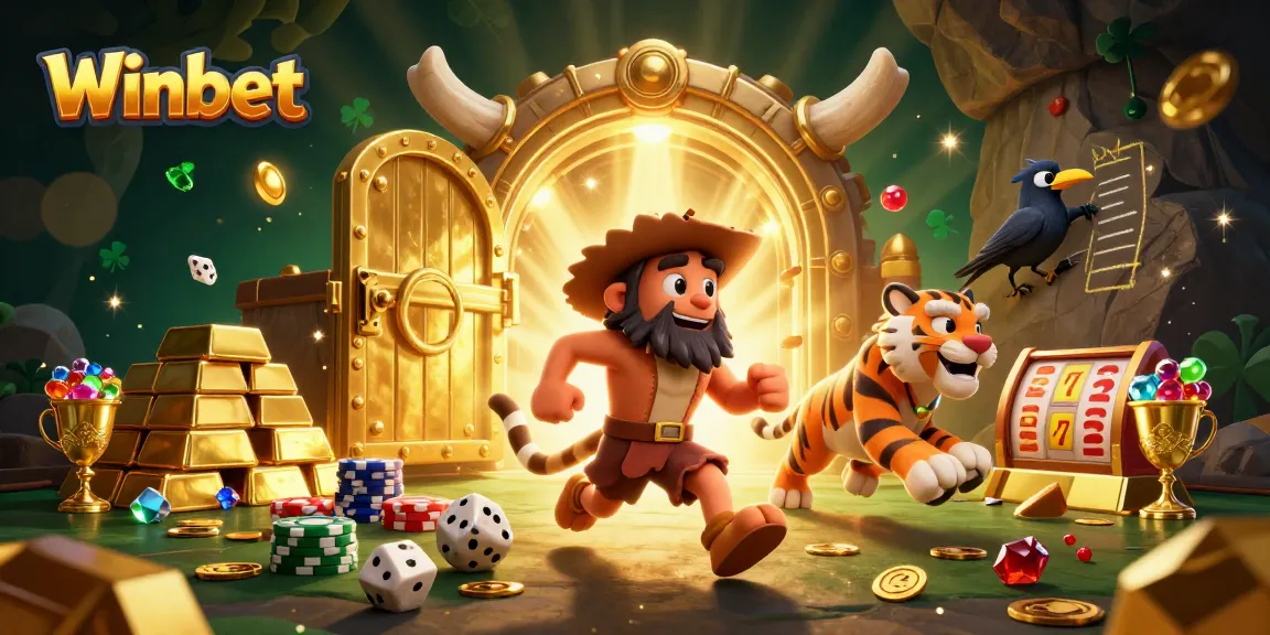 Winbet's engaging casino scene showcases a vibrant prehistoric theme with thrilling slot elements.