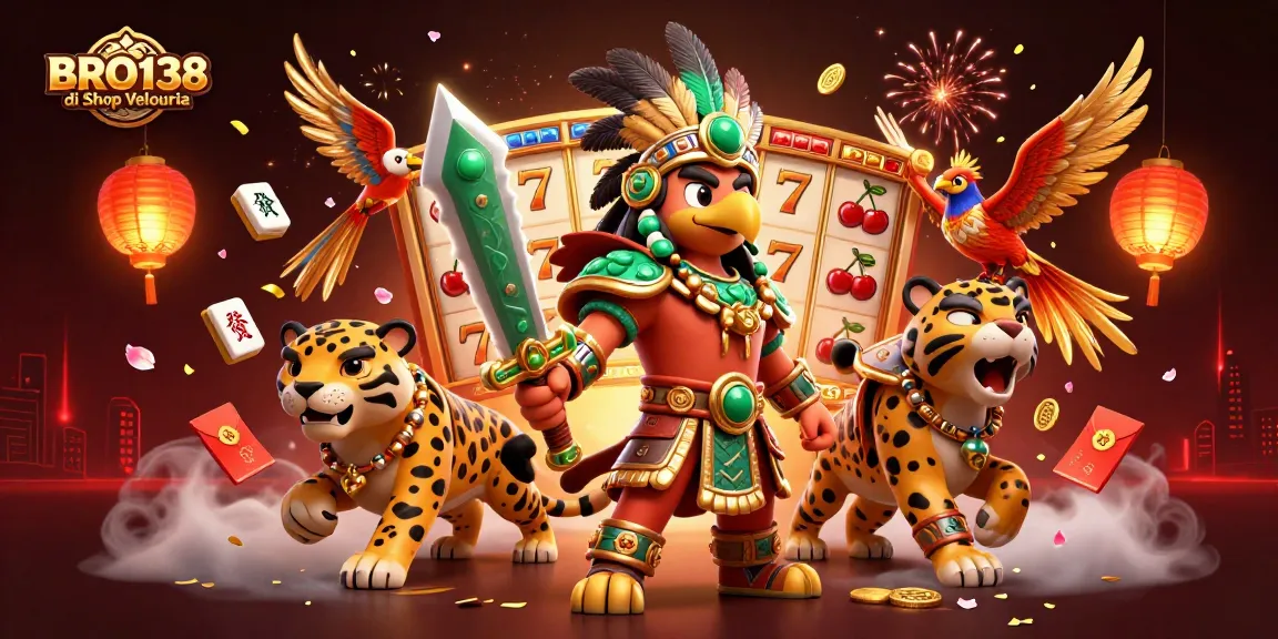 Spin the reels and win at BRO138 di Shop Velouria with dynamic Aztec-themed treasures and exciting slot action.