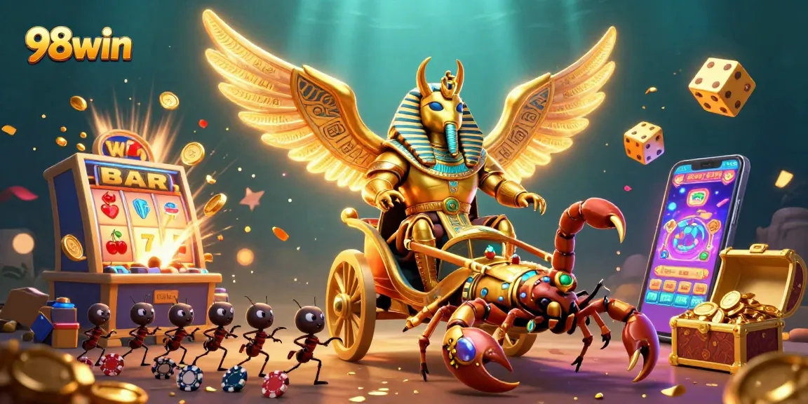 Engage with 98win's thrilling casino experience featuring iconic rich visuals and vibrant gameplay.