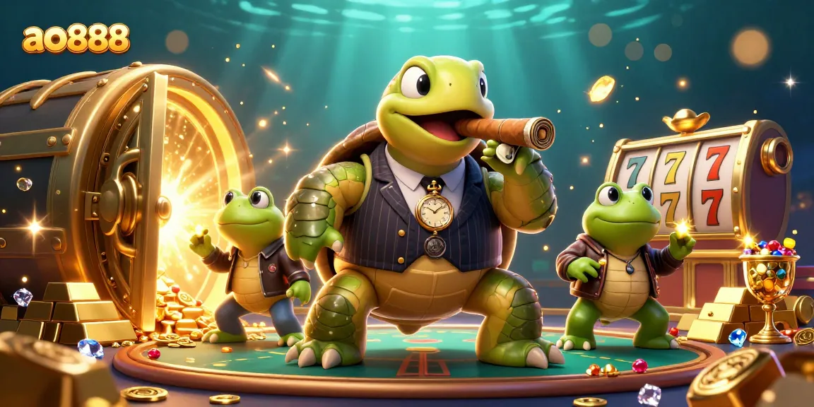 Experience the thrill of ao888 in this action-packed casino scene filled with vibrant characters and rich graphics.