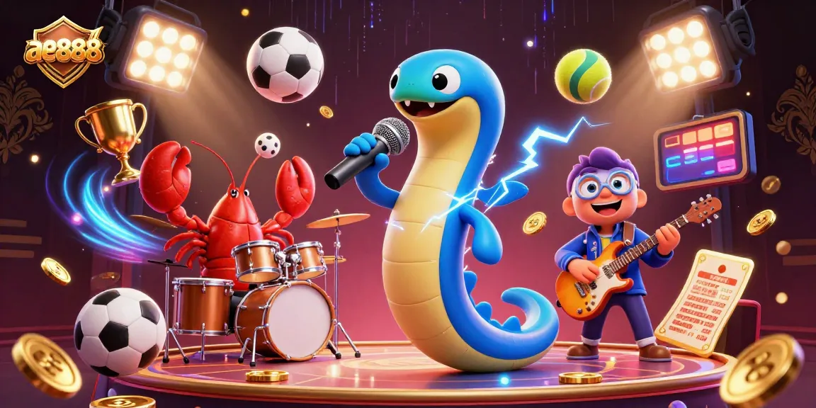 Experience thrilling gameplay at ae888 with electric eel DJ, lobster drummer, and seahorse guitarist in an underwater casino!