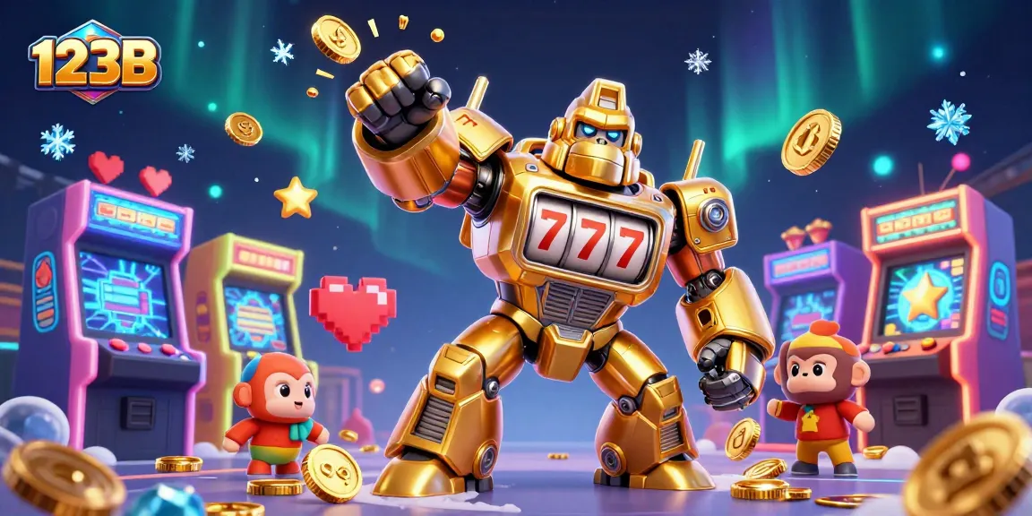 Experience thrilling gameplay with the unique 123B golden gorilla mech and arcade elements.