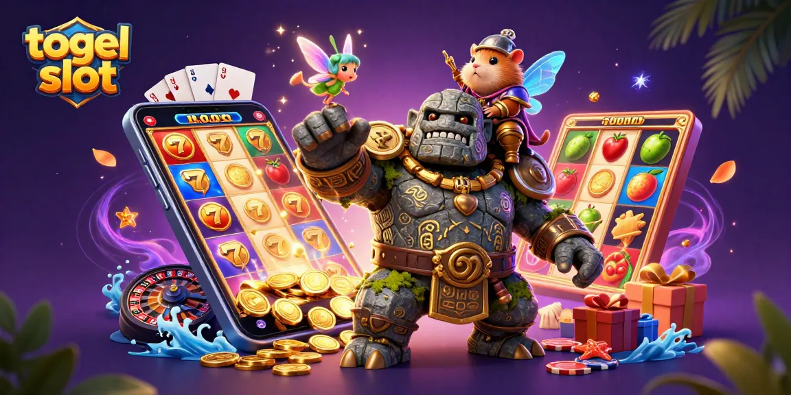 Experience the excitement of togel slot with vibrant characters and dynamic game elements.