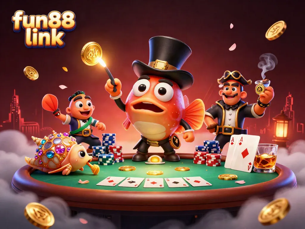Experience fun88 link by winning poker games with an anglerfish and pirate shrimp.