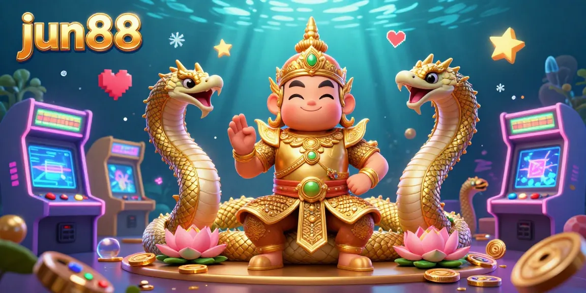 Engage with dynamic gaming experiences at jun88, featuring vibrant 3D characters and casino elements.