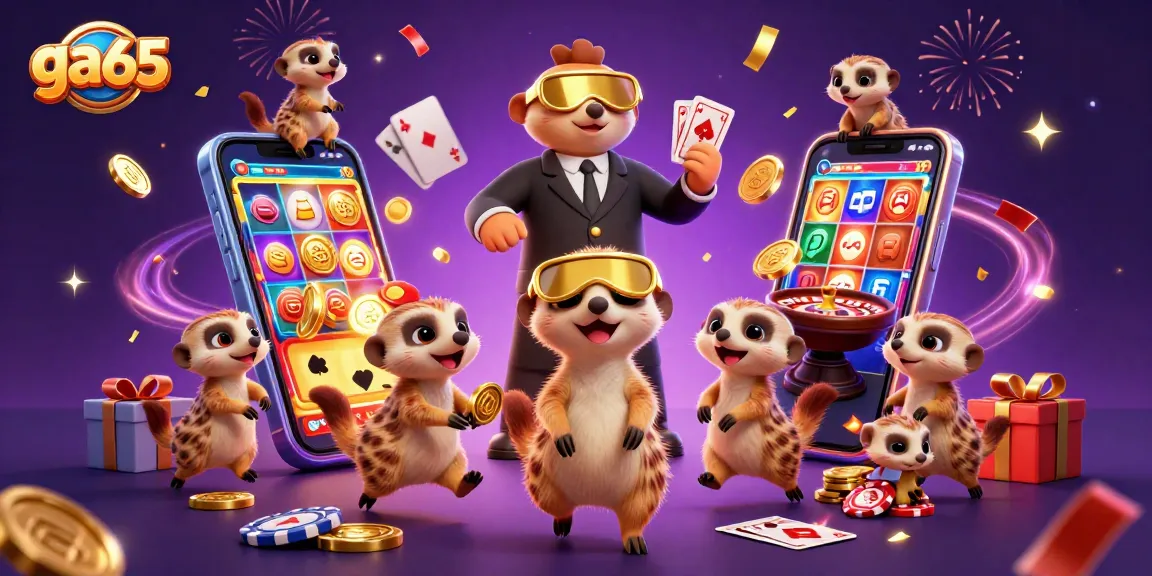 Engage in thrilling cockfighting action at ga65, where meerkats orchestrate an exciting casino atmosphere.