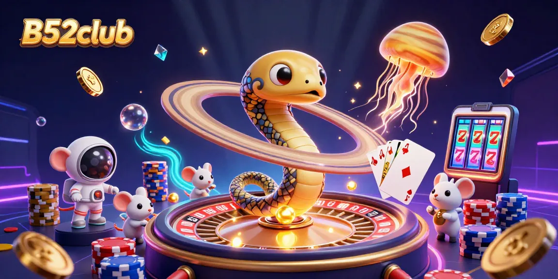 Experience thrilling gameplay at B52club as astronauts bet on cosmic roulette with captivating visuals.
