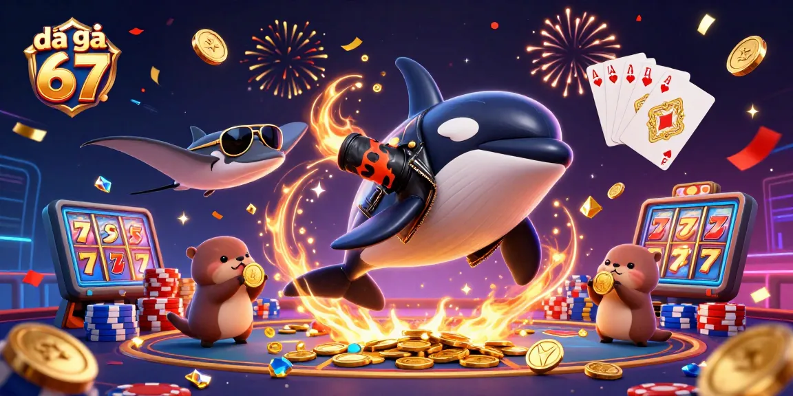Engage in intense đá gà 67 action with a vibrant 3D illustration of playful characters.