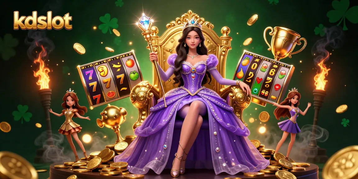 Experience kdslot's premium gaming with a stunning princess at the center of enchanting slot games.