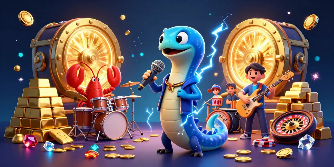 Experience the excitement of Xoso666 with lively casino characters performing in an underwater stage.