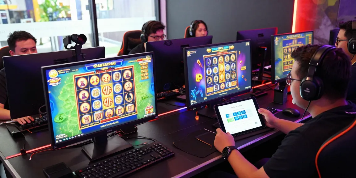 Experience the thrill of winning at https://garuda55.com/ with diverse players engaged in exciting slot gaming activities.