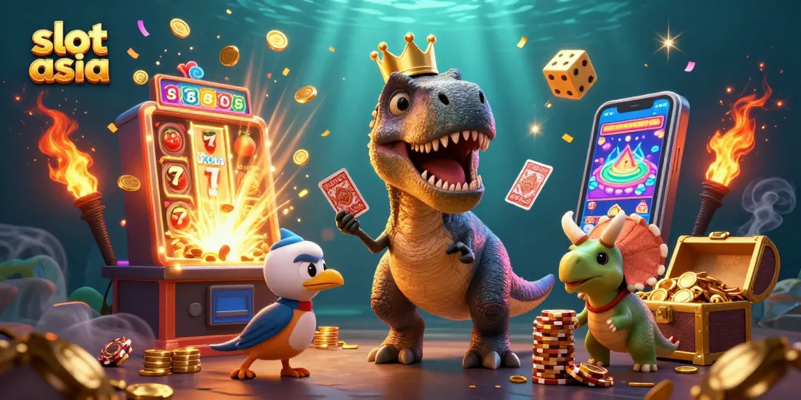 Menangkan slot asia dengan karakter lucu dalam ilustrasi kasino yang penuh aksi.