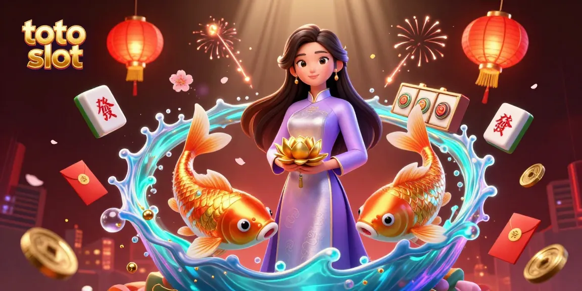 Experience thrilling excitement with toto slot in this vibrant 3D casino illustration