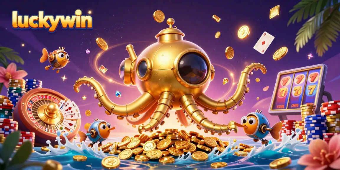 Experience thrilling wins and vibrant gameplay at luckywin with immersive golden kraken and casino elements.