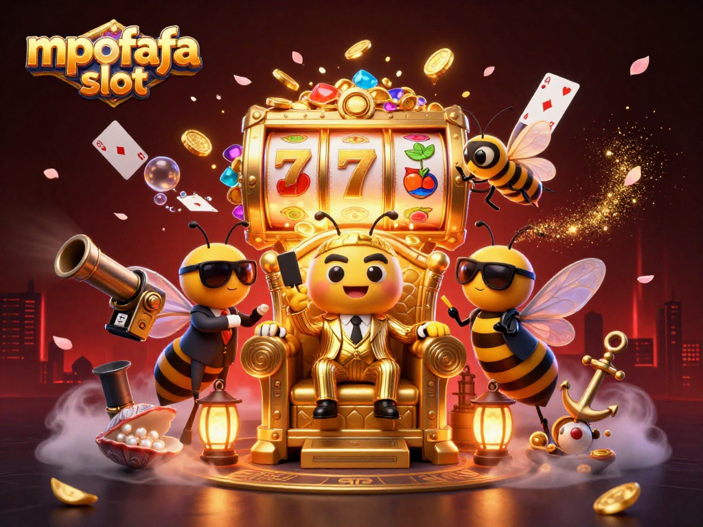 Experience thrilling gameplay at mpofafa slot with the captivating bumblebee mob boss and dynamic golden elements.