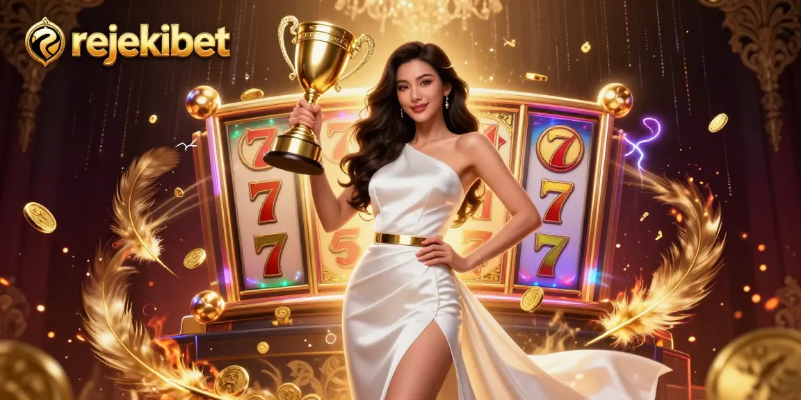 Experience winnings with rejekibet's exciting slot games in a vibrant 3D scene.