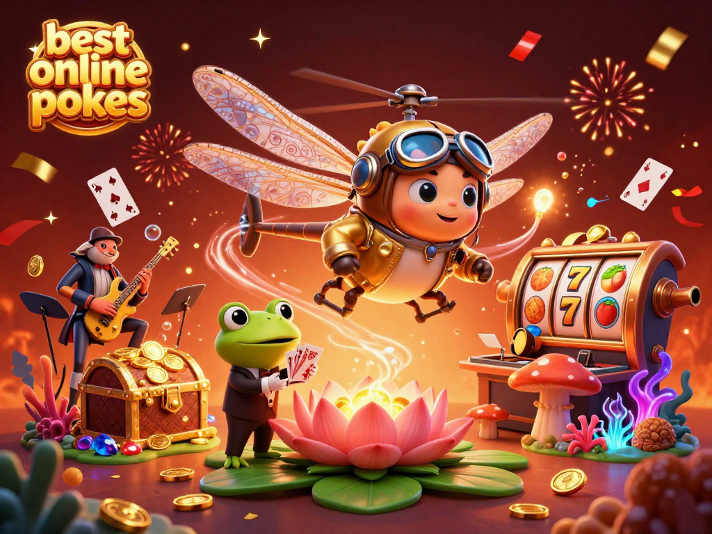 Spin the best online pokies with immersive casino magic in a vibrant 3D scene.