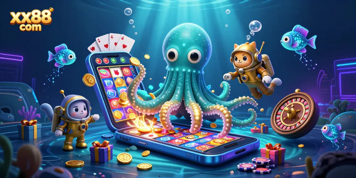 Spin vibrant slots and win treasures at xx88 com with a captivating underwater adventure scene.