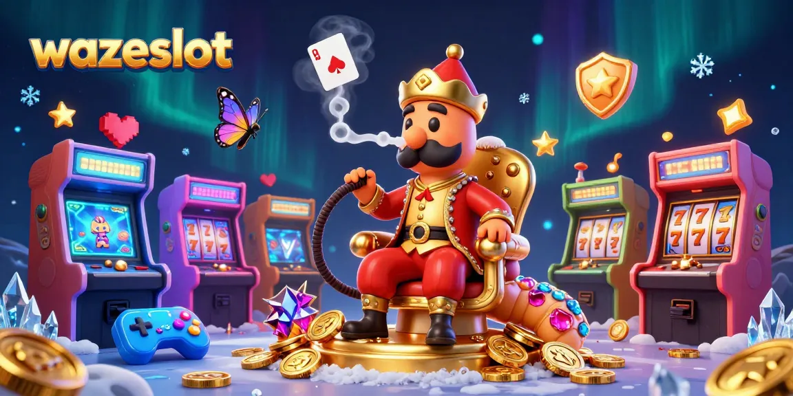 Players engage with exciting slots and jackpots at WAZESLOT, featuring vibrant casino visuals.