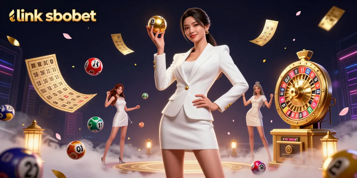 Place bets on link sbobet with a stunning casino-themed digital illustration showcasing vibrant gaming elements.