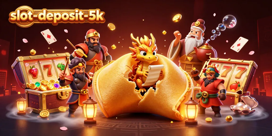 Spin and win at slot-deposit-5k with a dynamic 3D illustration full of excitement and adventure.