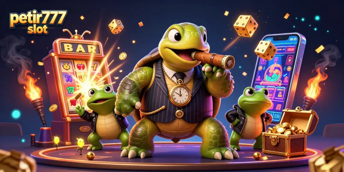 Win big on petir777 slot with vibrant 3D characters and casino-themed action elements!