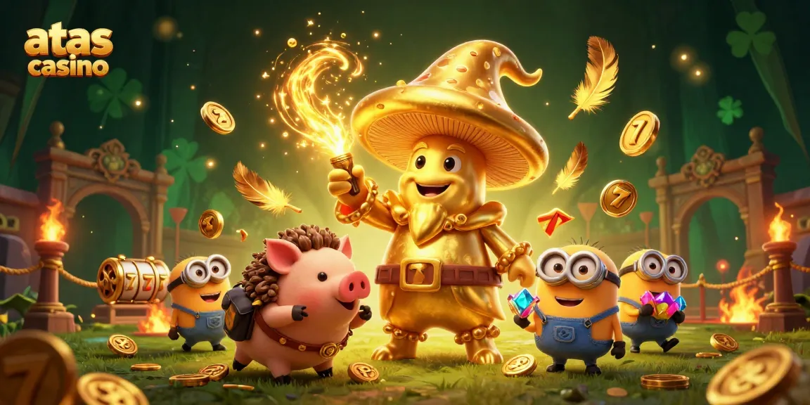 Engage with the magical experience of atas casino, featuring dynamic 3D characters and a vibrant casino atmosphere.