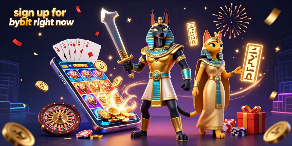 Sign up for bybit right now and join the crypto gaming excitement with Anubis and Bastet!