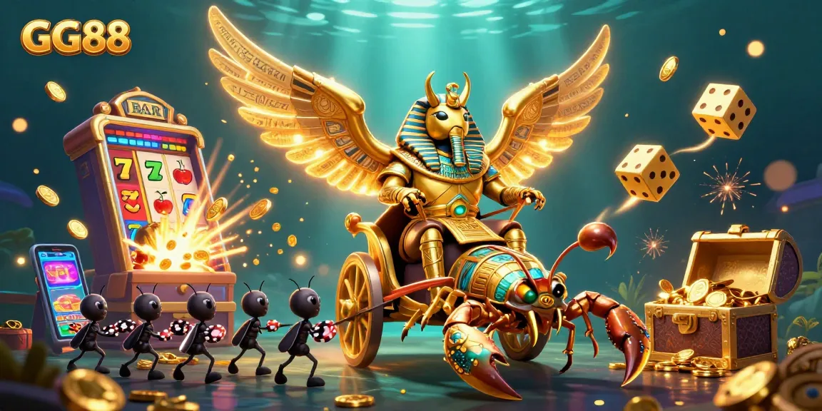 Experience the thrill of GG88 as vibrant casino elements explode in an exciting jackpot scene.