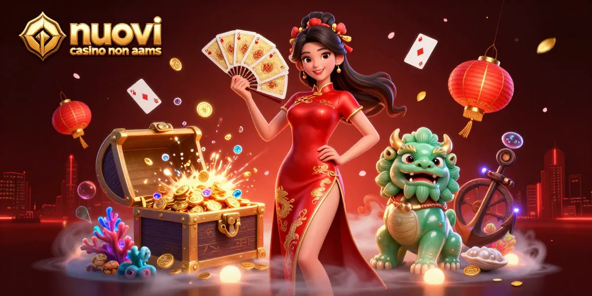 Interagisci con i nuovi casino non AAMS godendo di un gameplay vibrante e di immagini straordinarie in questa illustrazione 3D.