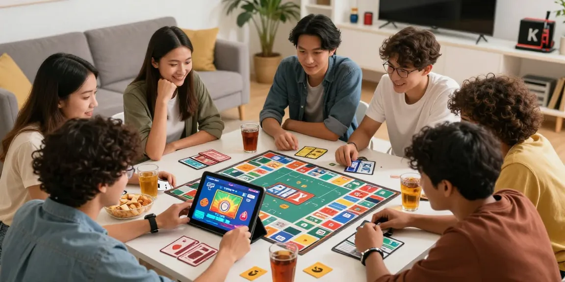 Interactive Card Rummy gameplay with friends in a vibrant gaming atmosphere.