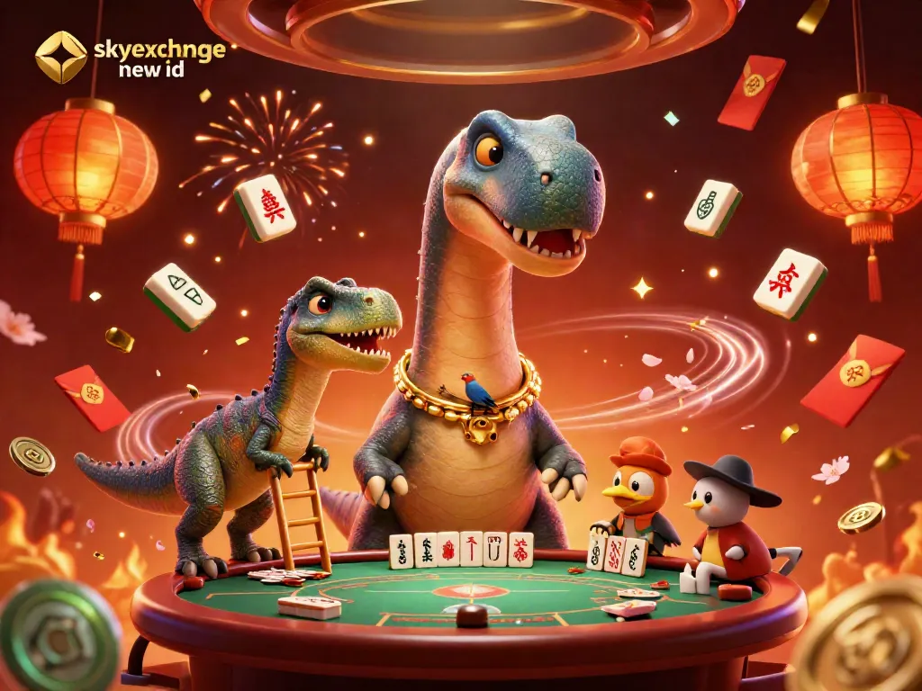 Experience the excitement of betting with skyexchange new id surrounded by vibrant casino elements and dynamic characters.