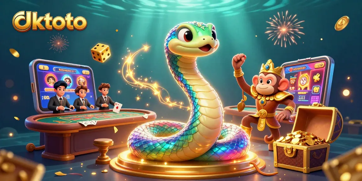 Experience the excitement of dktoto baccarat with vivid characters and game elements in a dazzling illustration.