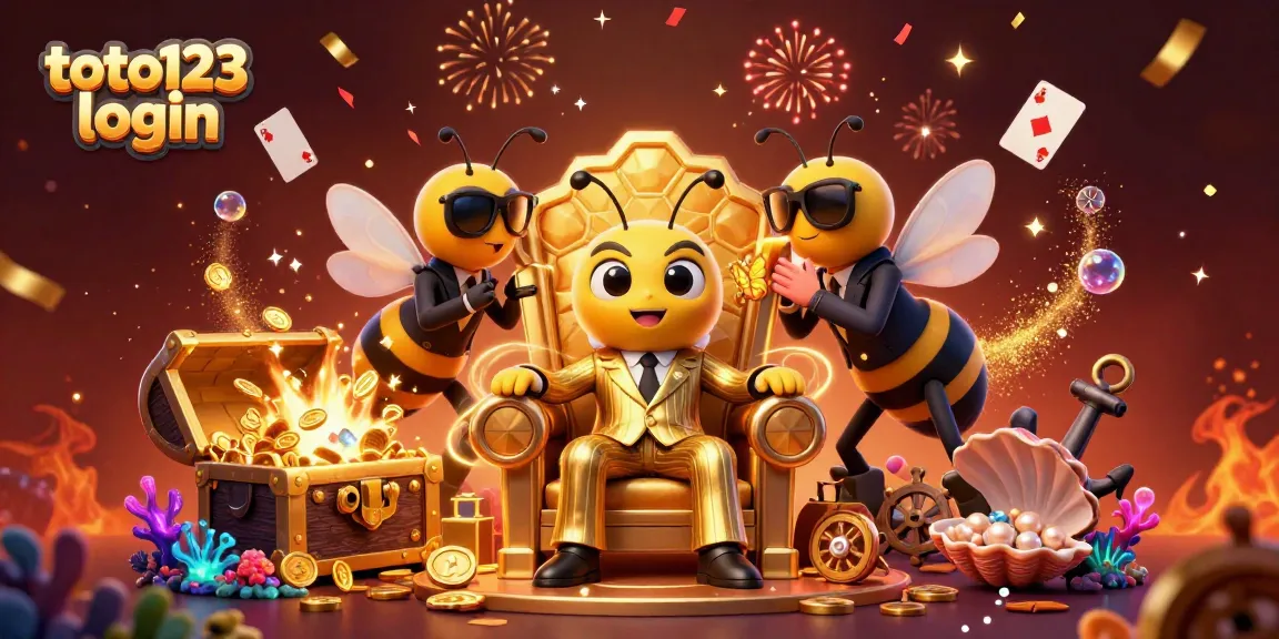 Experience thrilling gaming with toto123 login in a vibrant casino-themed visual, featuring dynamic characters.